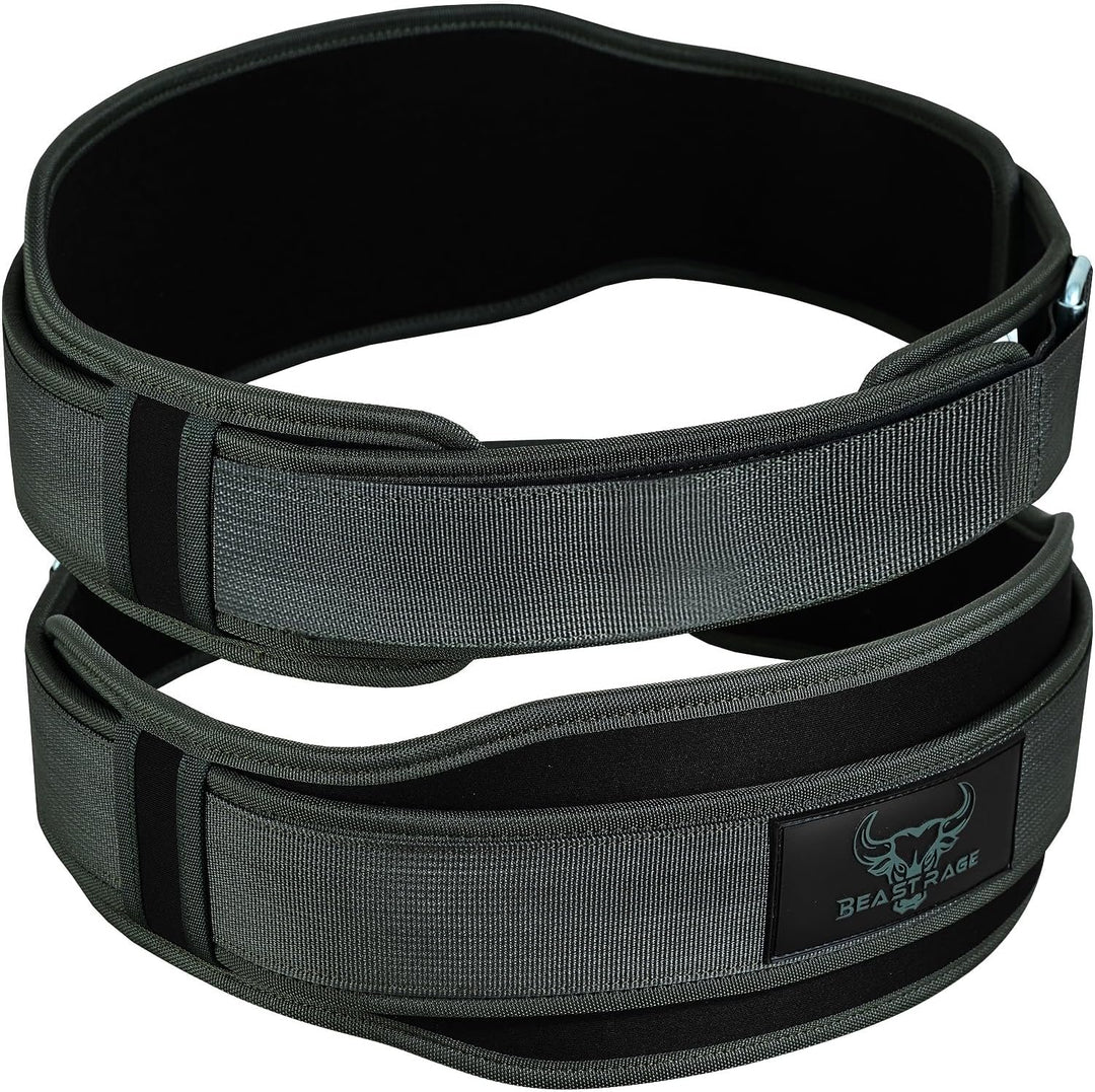 Gewichthebergürtel, Doppelkraft, gepolstert, 5,5 Neopren, für Rücken, Fitnessstudio, Bodybuilding, K