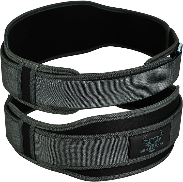 Gewichthebergürtel, Doppelkraft, gepolstert, 5,5 Neopren, für Rücken, Fitnessstudio, Bodybuilding, K