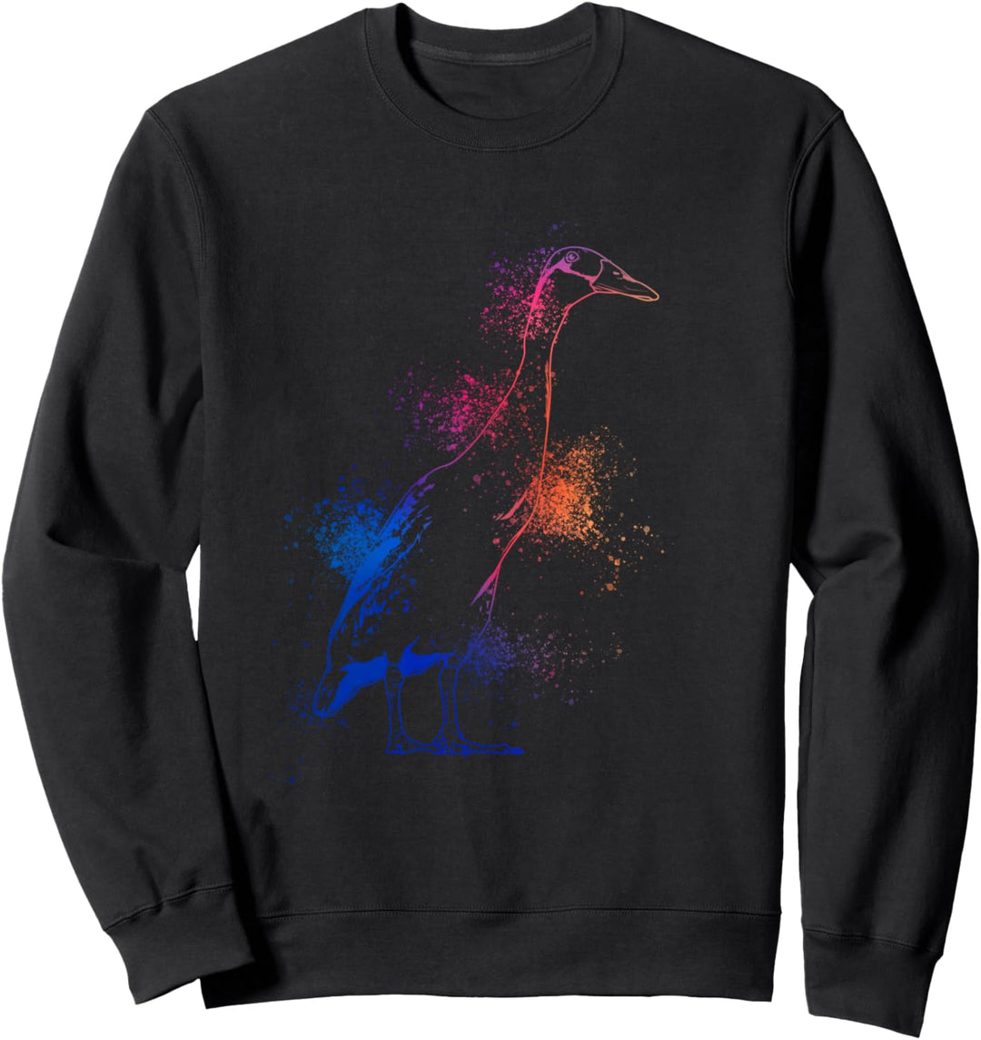 Farbenfrohe Laufente Sweatshirt