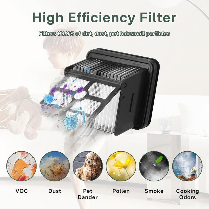 PeakLife Bürstenrolle + Filter Zubehör Nur für Dreame H12 Pro, H12 Dual, 3 Bürstenrolle, 3 Filter, 1