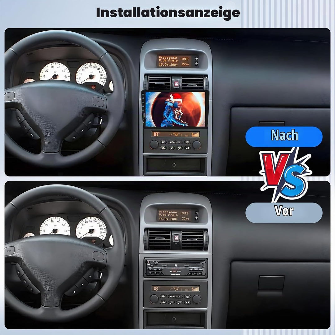 CAMECHO 1 DIN Radio mit Carplay Wireless Android Auto, Autoradio mit 9 Zoll Bildschirm,Bluetooth Fre