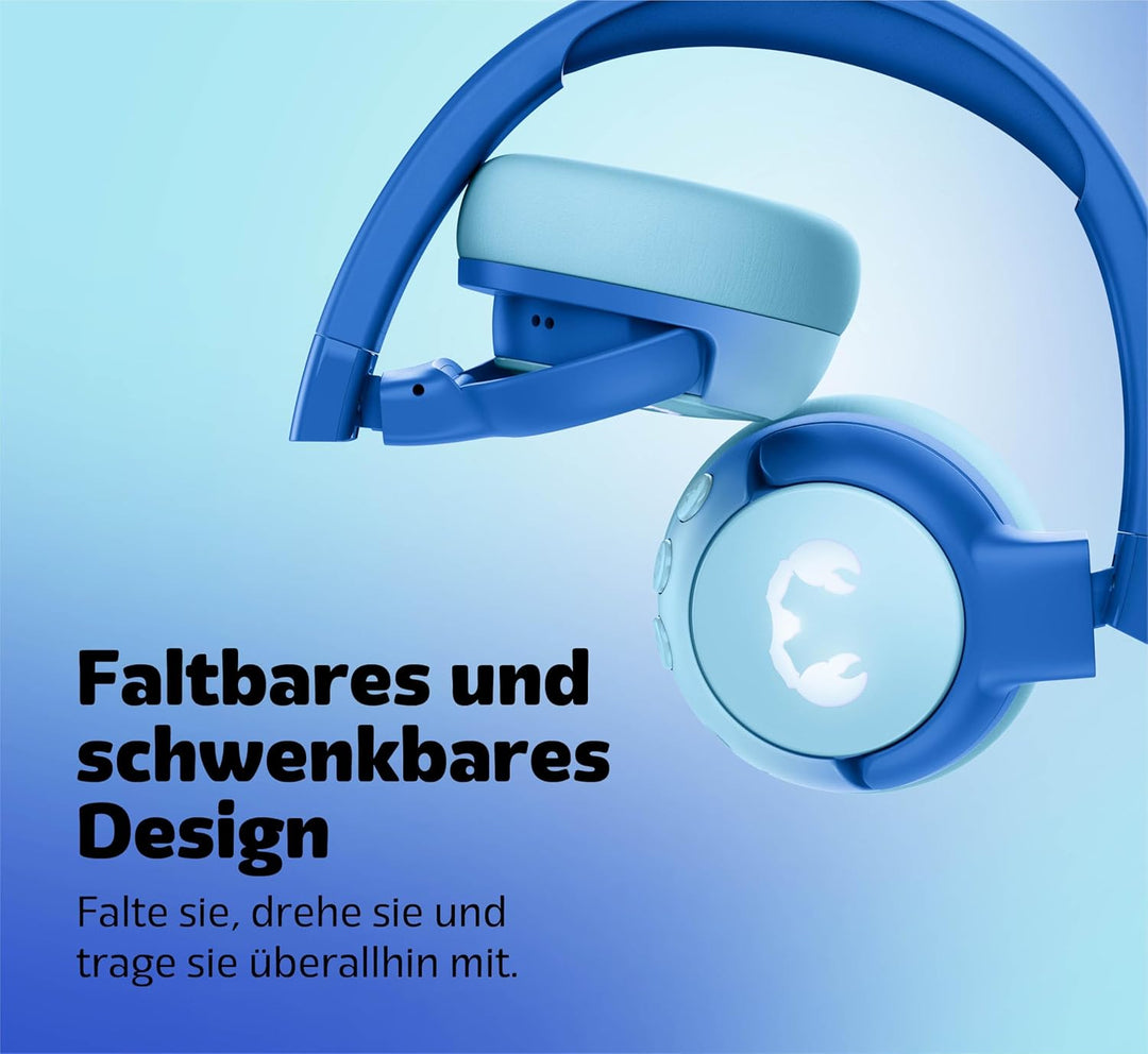Fresh 'n Rebel Code Junior, kabellose Bluetooth-Kopfhörer für Kinder, sicherer Klang (, Wavy Water