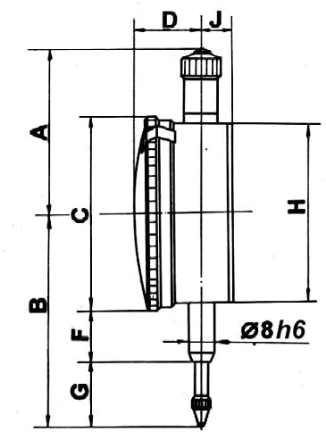CNC QUALITÄT Messuhr 30 mm Messbereich
