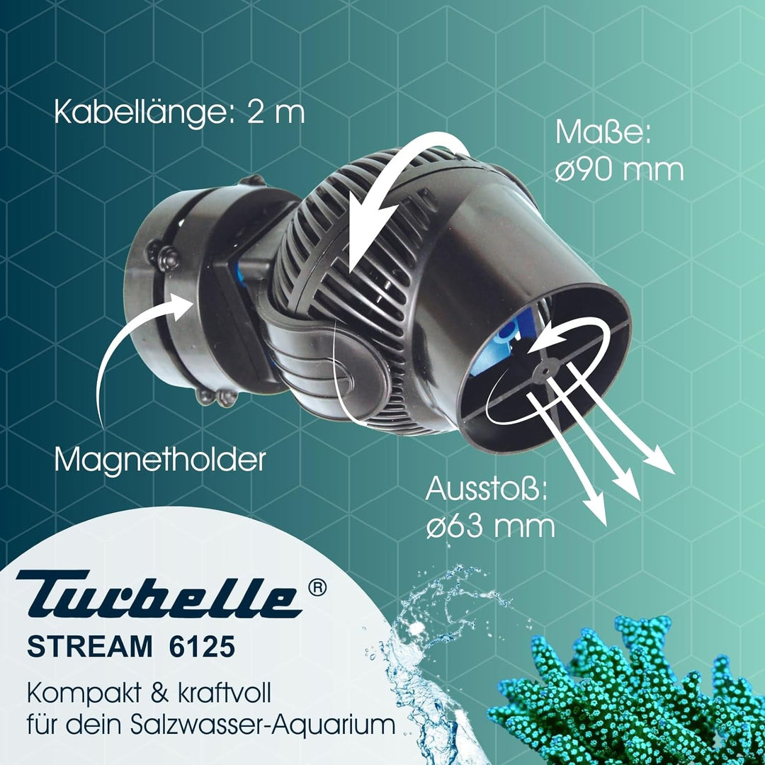 TUNZE Turbelle Stream 6125 Strömungspumpe 6125.000 Schwarz 12.000l/h (Model 6125) Schwarz 12.000l/h