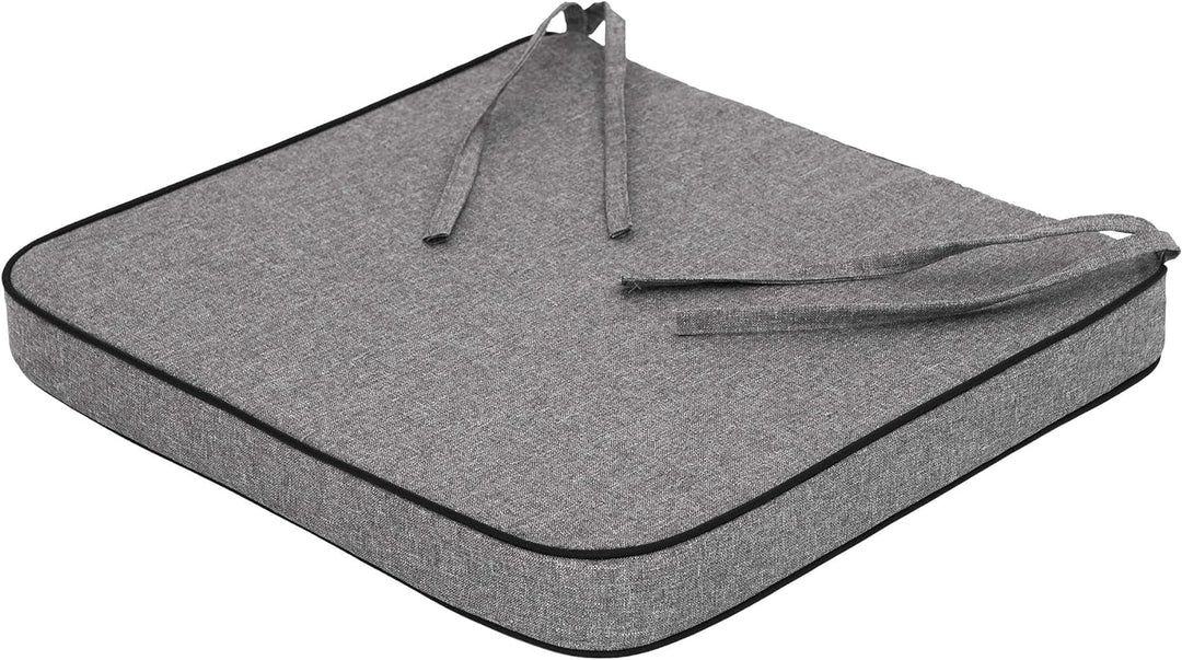 HOBBYGARDEN 4er Set Stuhlkissen/Sitzkissen 48x45 cm Sitzauflagen Polsterauflagen Outdoor/Indoor Auss