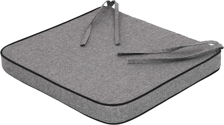 HOBBYGARDEN 4er Set Stuhlkissen/Sitzkissen 48x45 cm Sitzauflagen Polsterauflagen Outdoor/Indoor Auss