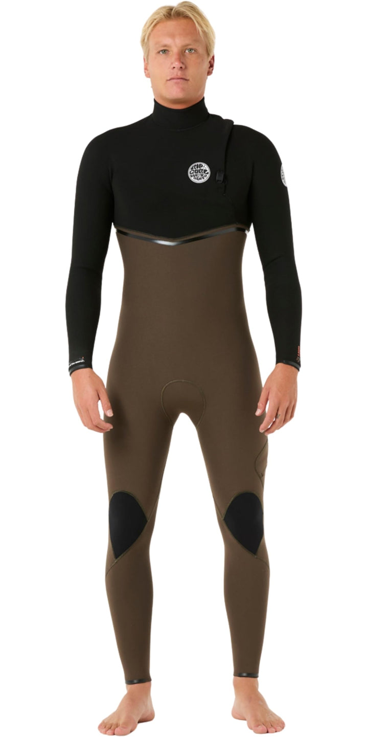 RIP CURL Herren E-Bomb 4/3mm Zip Free Wetsuit 14TMFS - Deep Rock, L