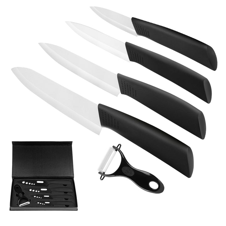 Ballery Keramikmesser Set, Professionelle Küchenmesser aus keramisch 4-teilig Messer (6 Zoll Chefmes