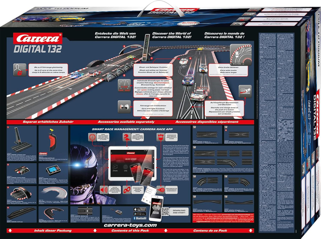 Carrera - 20030038 - Carrera Digital 132 | Pole to Podium Rennbahn-Set | Carrera Bahn und lizensiert