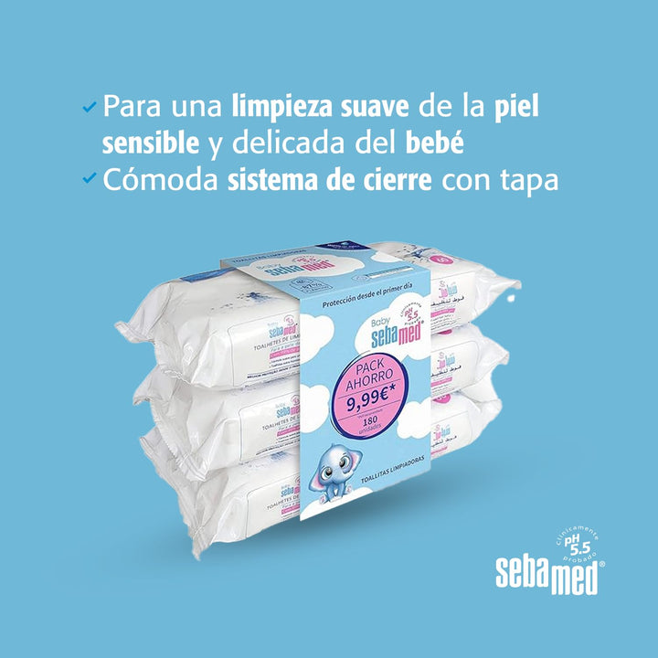 Baby Toalitas Limpiadoras Set 3 x 60