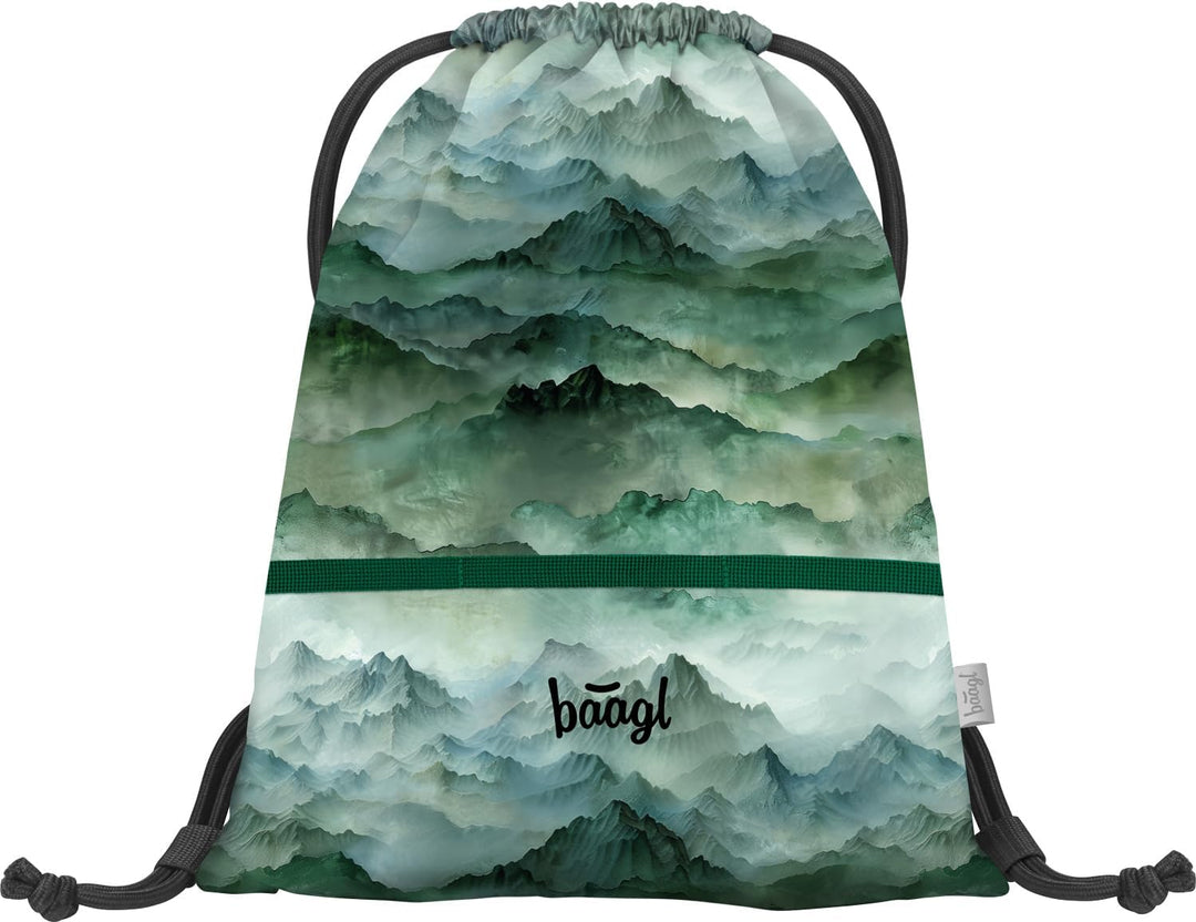 Baagl Schulranzen Jungen Mädchen Set 3 Teilig, Ergo Schultasche für 1. Klasse, Ergonomische Grundsch