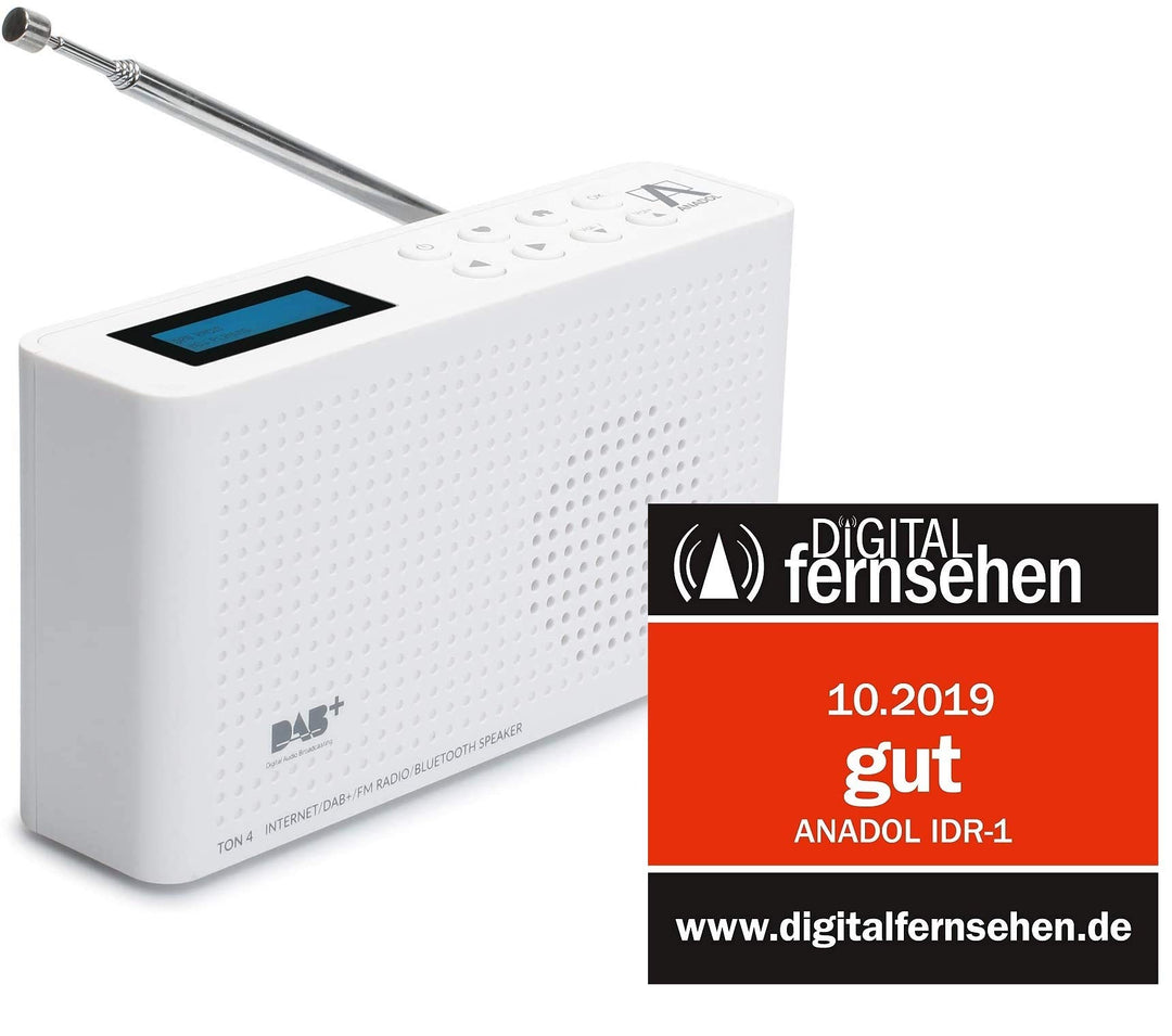 [ Test GUT *] Anadol 4in1 IDR-1 Radio - tragbares Internetradio - DAB DAB+ & FM fähig - Bluetooth La