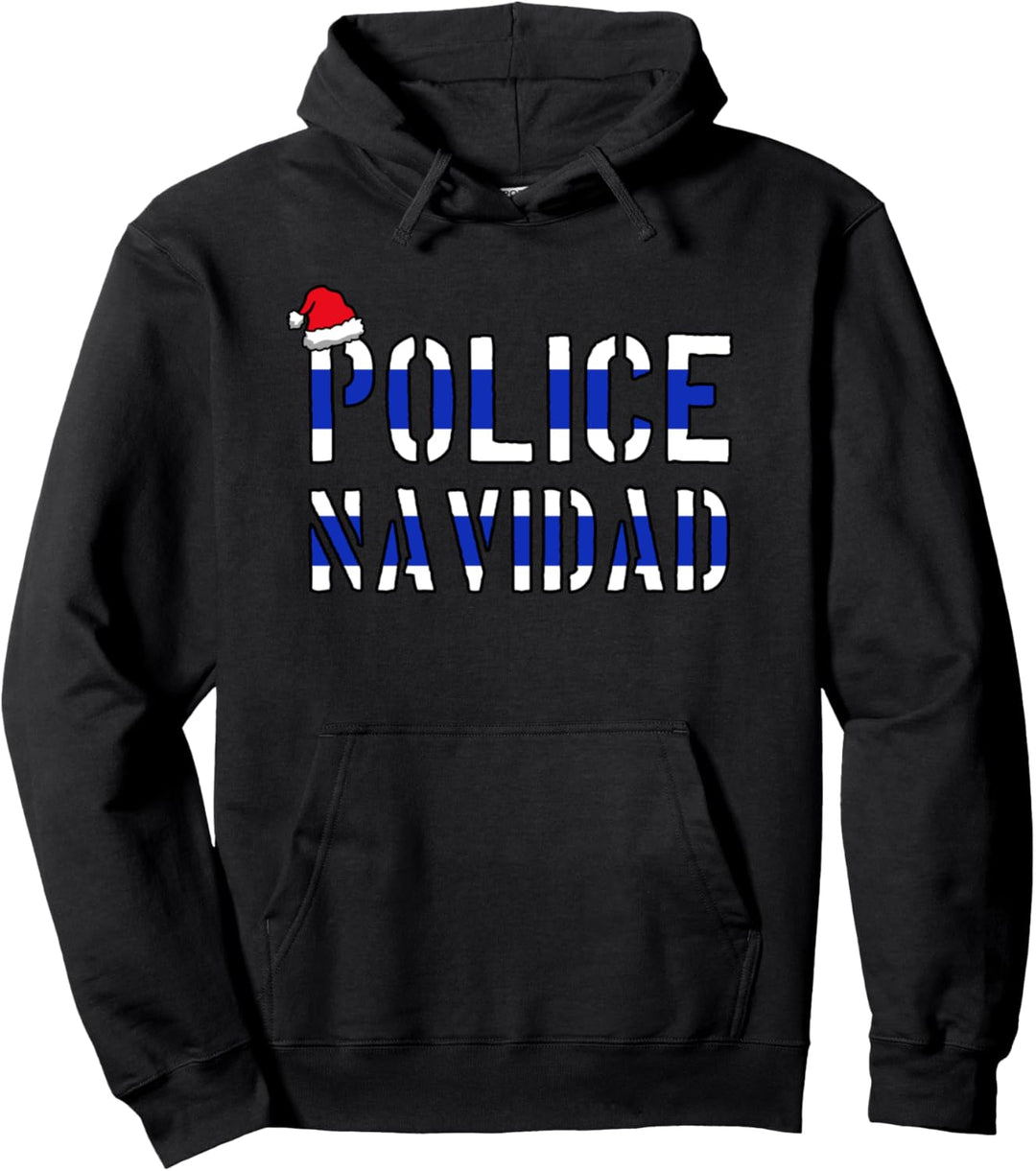 Police Navidad, Police Officer Ugly Christmas Sweater Gift Pullover Hoodie