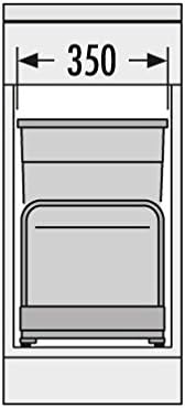 Hailo Abfallsammler Bottom-Mount 2x 29 Liter Mülleimer Abfalleimer Abfallsystem