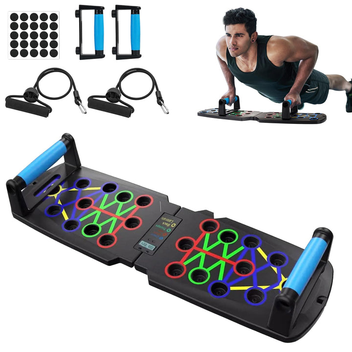 Premium Liegestützbrett Set, WIYETY Liegestütze Brett Liegestützgriffe, Push-Up Liegestütz-Brett für