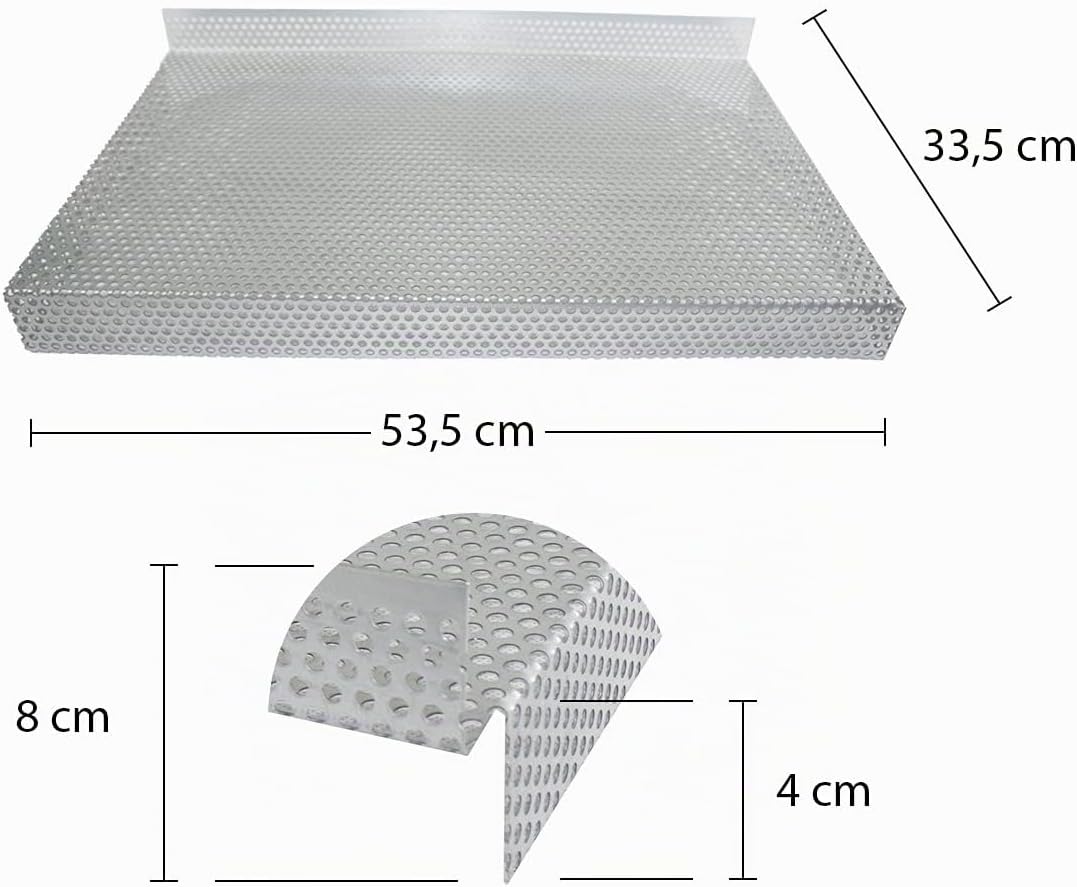 Aschekasten mit Kohlerost 54x34 cm zum Grillen, 54x34