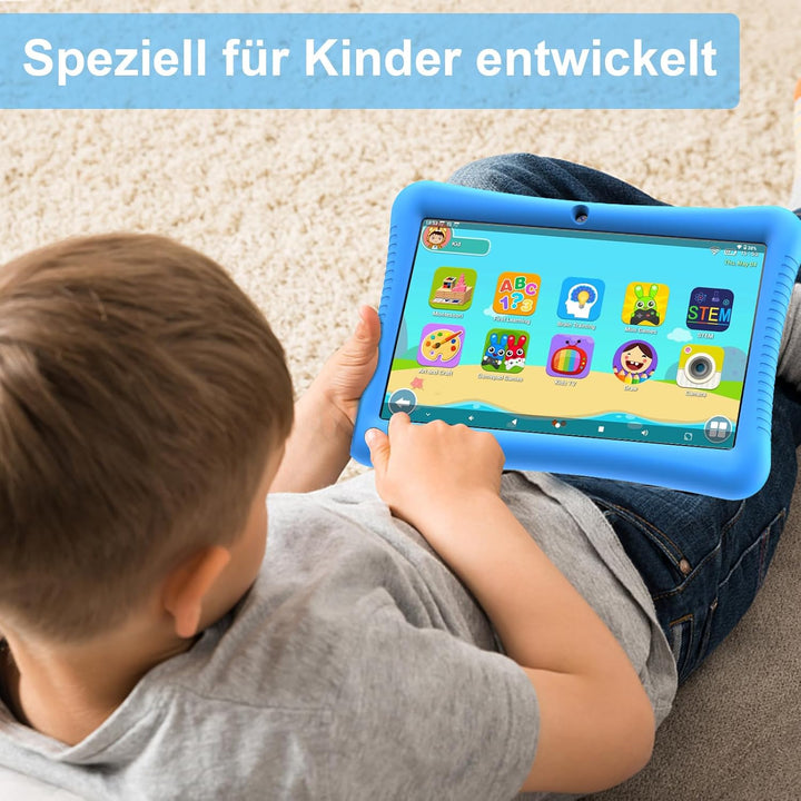 Semeakoko Kinder Tablet 10 Zoll Android 13, Kids Tablet Quad Core Processor 1.6GHz, 3GB RAM/32GB ROM