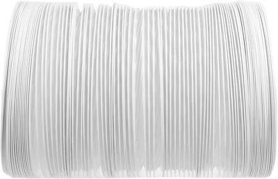 SPARES2GO Klimaanlagenschlauch PVC flexibel Entlüftungsrohr Universal (15,2 cm x 6 m, weiss)