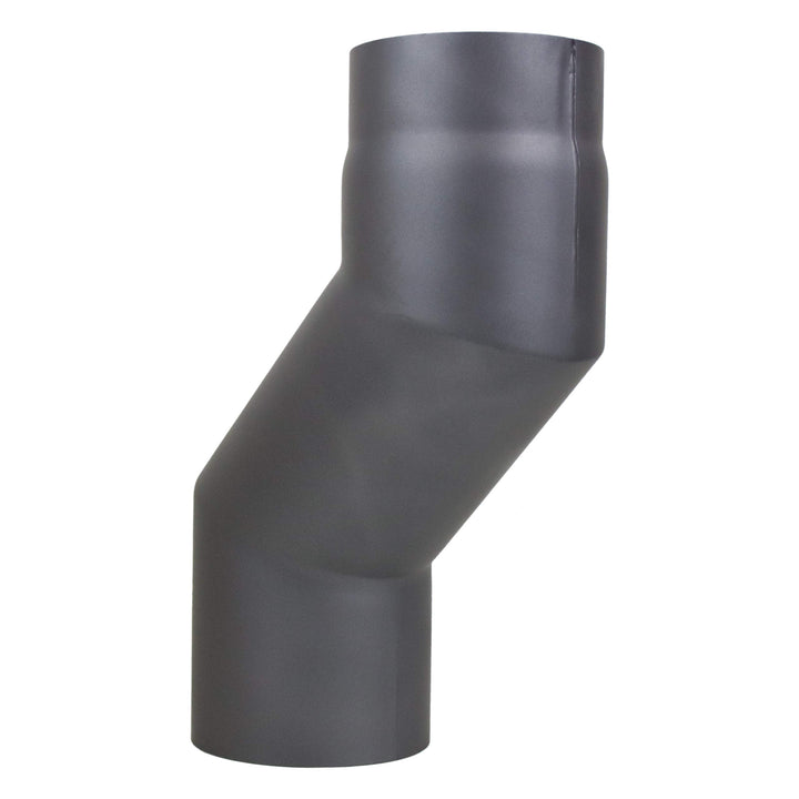 LANZZAS Ofenrohr Versatzbogen 120 mm, im Durchmesser, DN Ø 150 mm, Farbe: gussgrau - weitere Rohre a