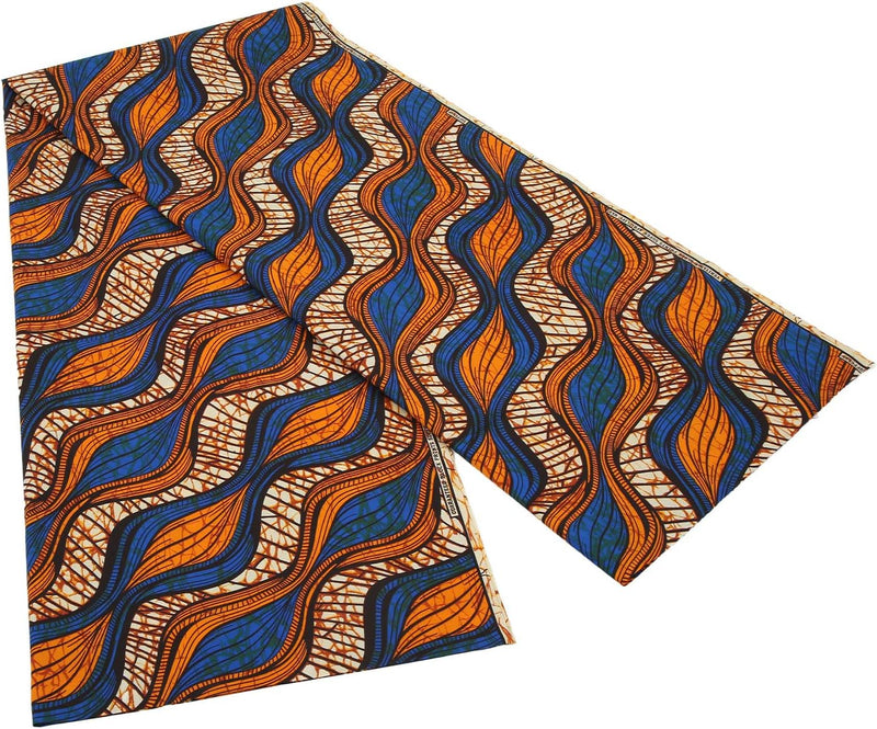 6 Yards Afrikanischer Stoff, Afrikanischer Ankara-Wachsdruckstoff Zum Nähen, Partykleid-Bastelprojek