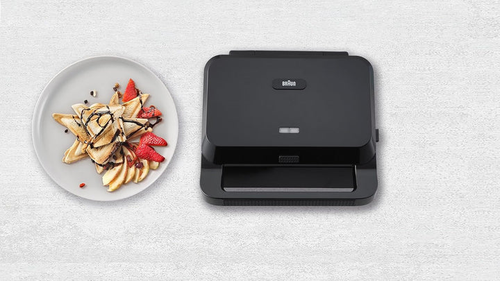 Braun SnackMaker 5 SM5000 Sandwichmaker mit abnehmbaren Sandwichplatten, Aluminiumguss, spülmaschine