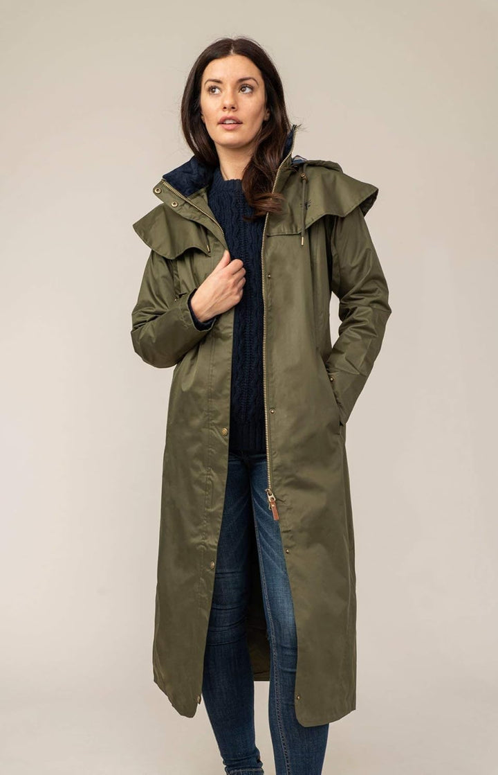 Lighthouse Outback - Damen Regenmantel - lang - wasserdicht 38 Farn, 38 Fern