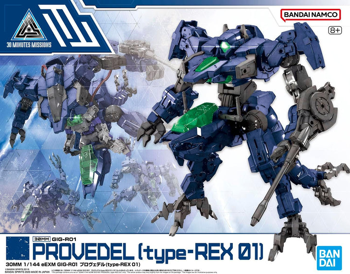 Bandai Spirits (30 mm – 1/144 eEXM GIG-R01 Provedel (Typ -Rex 01) – Modellbausatz