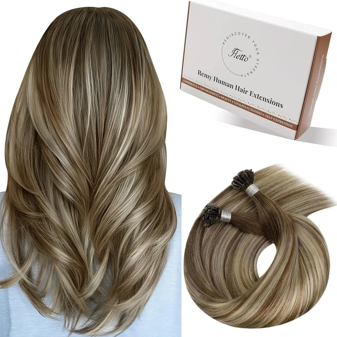 Hetto Bondings Echthaar Extensions Remy Bondings Extensions Echthaar Balayage Keratin Bonding Extens