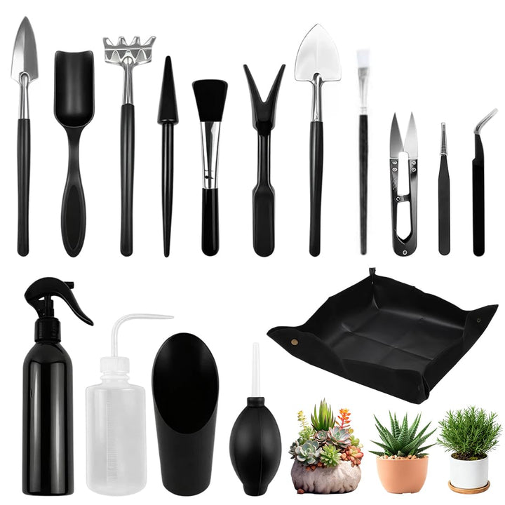 Bonsai Werkzeug Set 16 Stück, Bonsai Starter Kit, Bonsai Set Starter Kit Werkzeug, Garden Tool, Mini
