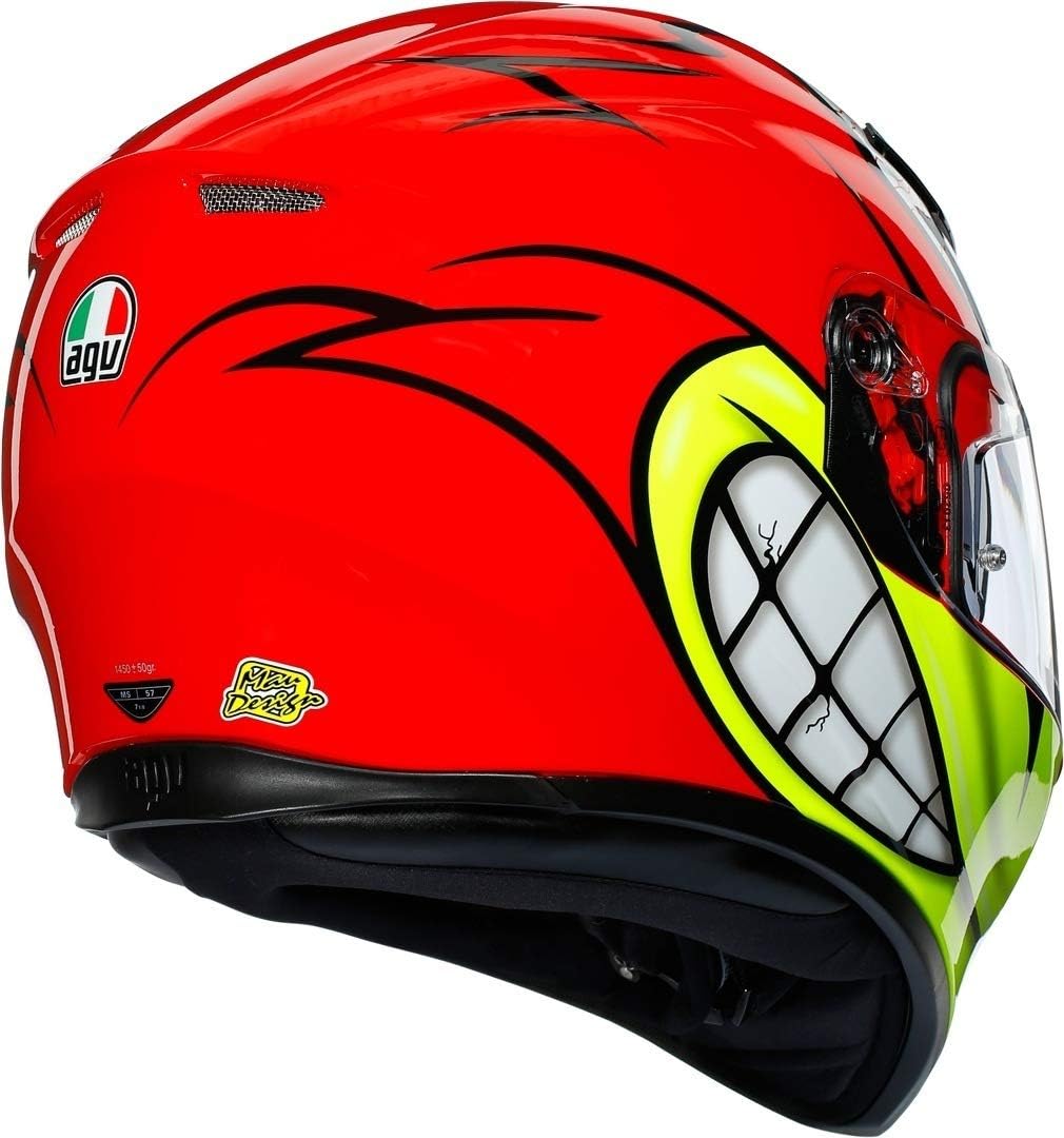 AGV Herren K3 Sv E2205 Multi Mplk Motorrad Helm XXL Rot Gelb, XXL Rot Gelb