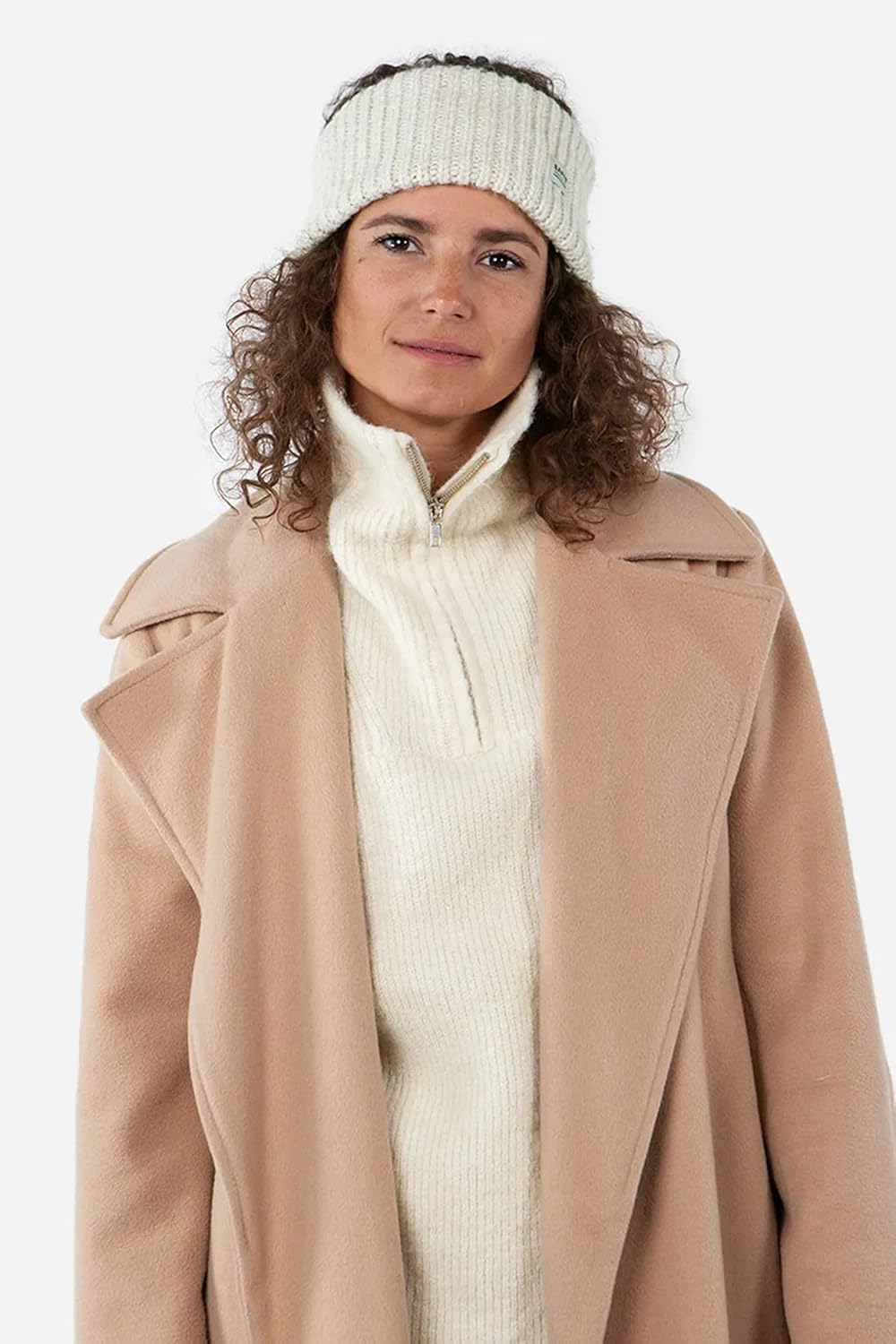Barts W Zias Headband Weiss - Warmes bequemes Damen Stirnband, Grösse One Size - Farbe Cream 1 stück