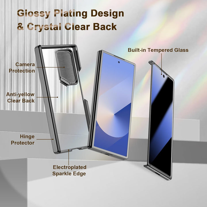 spoovcto für Samsung Galaxy Z Fold6 Fall: mit Anti-spy Privatsphäre Displayschutz, Built-in Kamera K