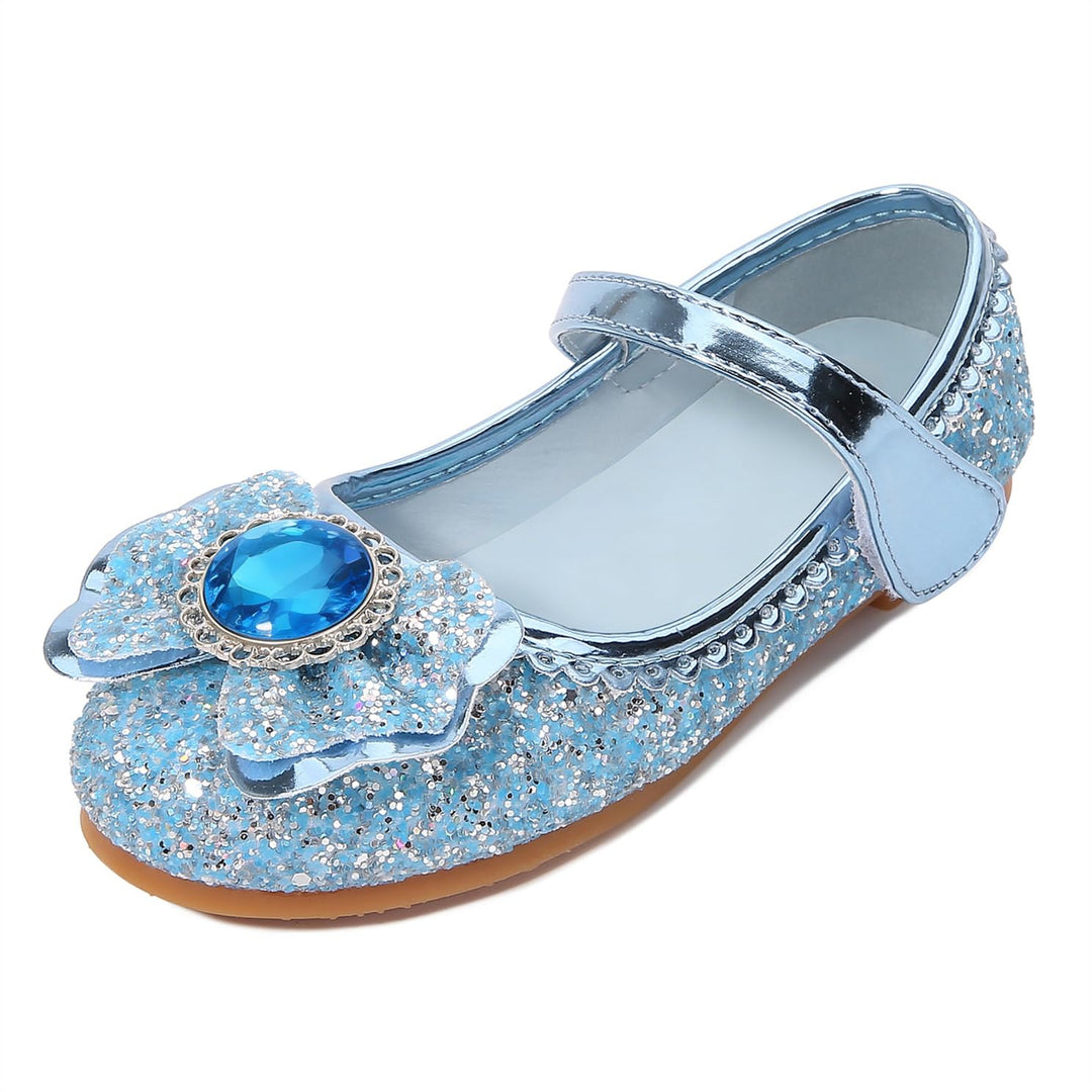 Mädchen Prinzessin Schuhe ELSA Kristall Schuhe Frozenn Eiskönigin Sandalen Partei Glitzer Pumps Fest