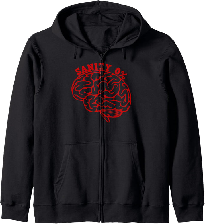 Sanity Zero Prozent Phasmophobie Fear Of Ghosts 0% Sanity Kapuzenjacke