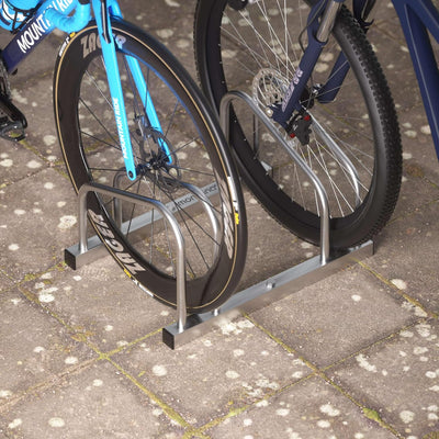 MONZANA® Fahrradständer für 2 Fahrräder 30-65 mm Reifenbreite 37 cm Radabstand Radständer Mehrfachst