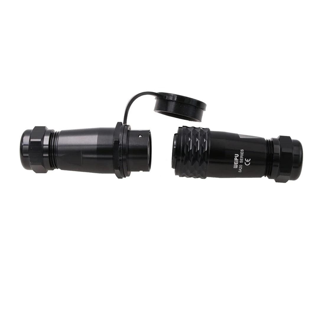 SZRMCC SA20 Luftfahrtstecker 2-Polig In-Linie Aviation Steckverbinder Wasserdicht IP67 SA2010 Stecke