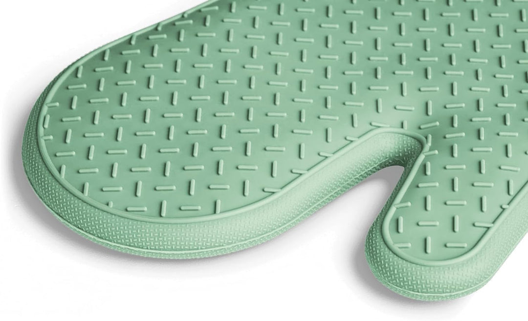 SPRINGLANE Ofenhandschuhe-Set 2-TLG. Mint, Silikon & Baumwolle, hitzebeständig Ofenhandschuhe Mint,