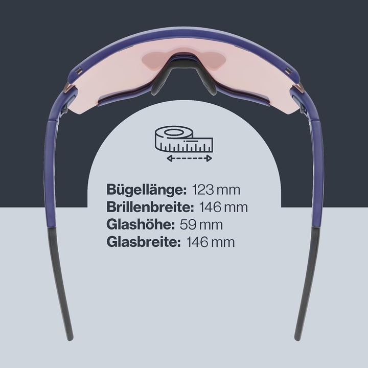 uvex sportstyle 236 S Set - Sportbrille für Damen und Herren - inkl. Wechselscheiben - beschlagfrei