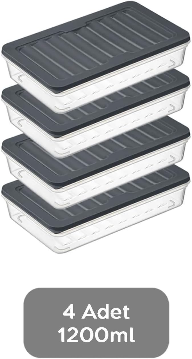 Stapelbare Frischhaltedosen, Vorratsdosen-Set, Gefrierfach & Kühlschrank Organizer mit Deckel, Frost