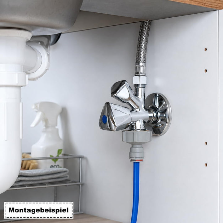 FILTROTECH 7m Wasserzulaufleitung Anschluss-Set für Kühlschrank Side by Side Wasserschlauch 1/4"