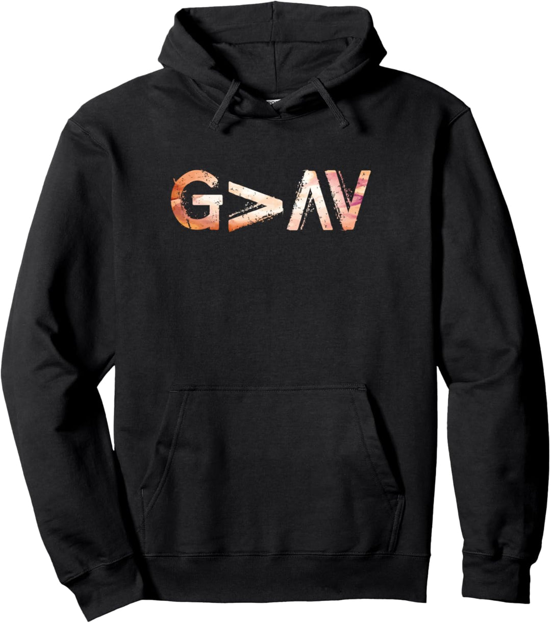 God Is Greater Than Our Highs and Our Lows Know Him Believer Pullover Hoodie