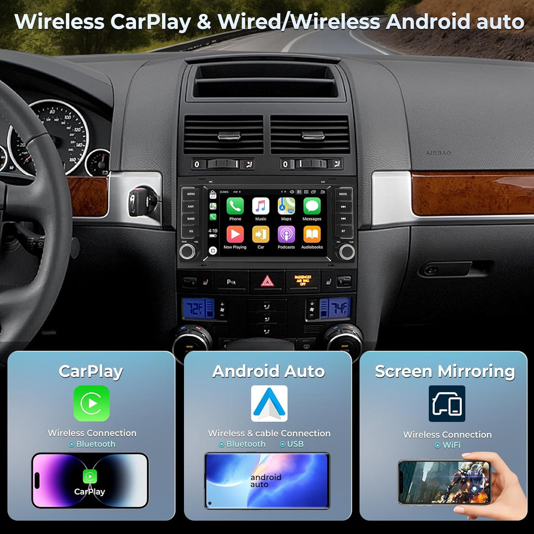 8-Core Autoradio für vw T5 California/Multivan 2003-2012, 7-Zoll Radio Stereo 4G+64G Head Unit mit W
