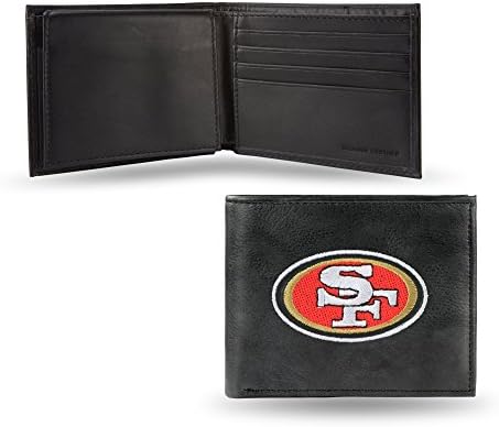 Rico Industries NFL Embroidered Leather Billfold Wallet San Francisco 49ers, San Francisco 49ers