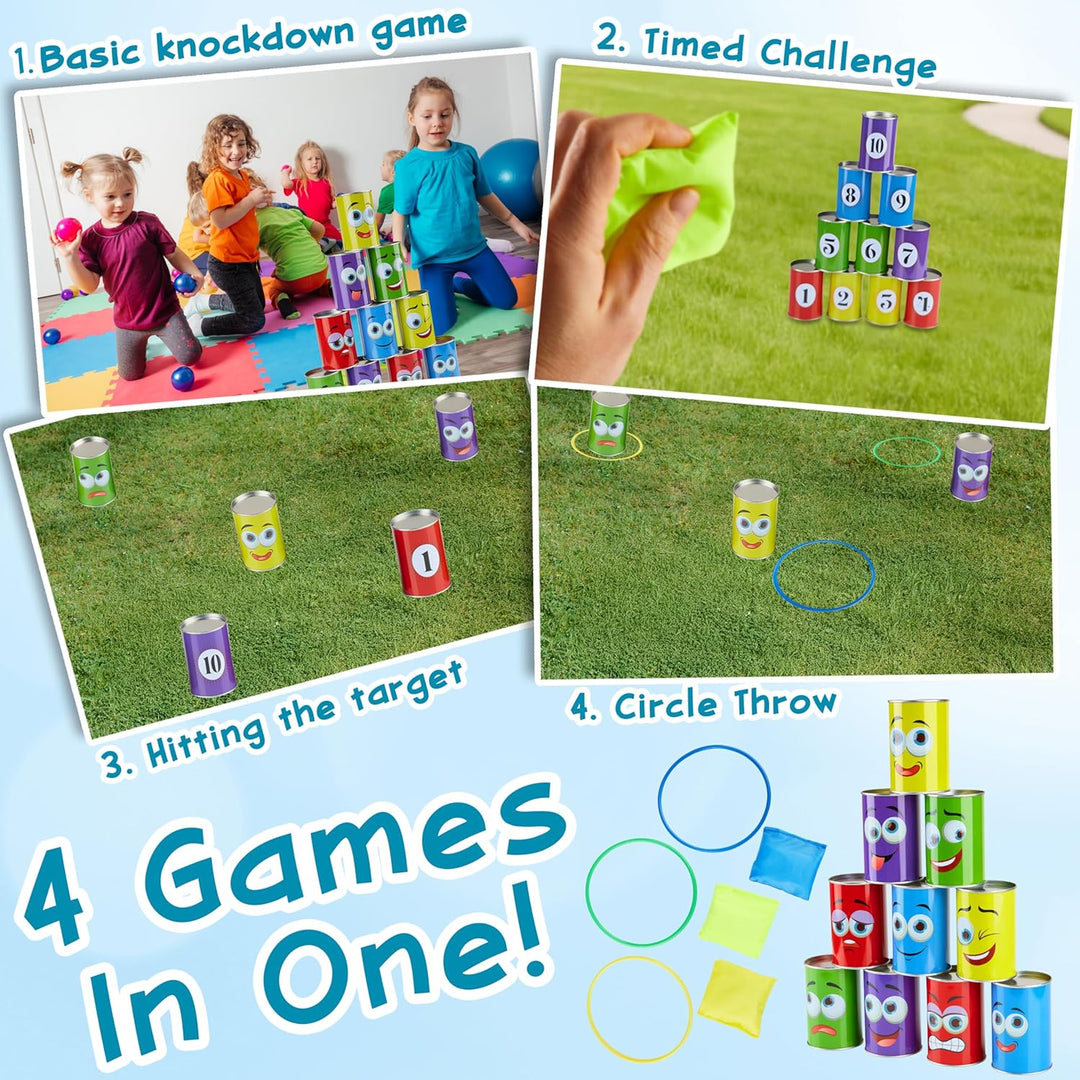 KreativeKraft Outdoor Spiele für Kinder Set Kindergeburtstag Spiele für Draussen Party Wurfspiele Ga