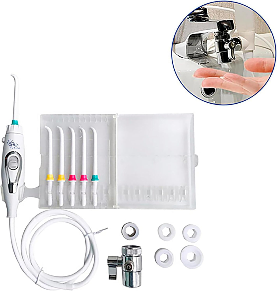 WATER NO LIMITS Professioneller Dentalreiniger ohne Batterien oder Strom | Munddusche, die den Wasse