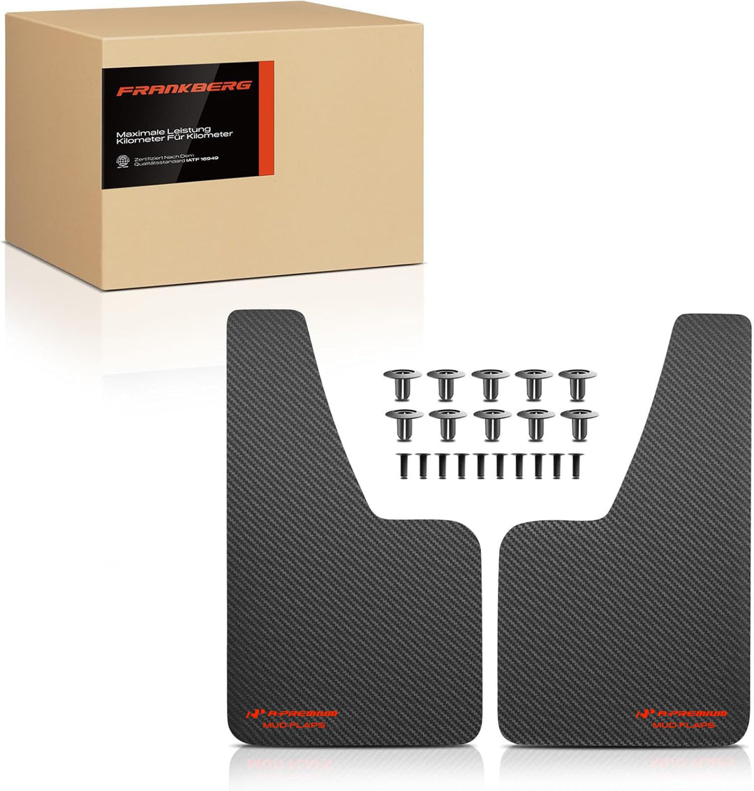 2X Universal Auto Schmutzfänger Spritzlappen Spritzschutz Schwarz Kompatibel mit Schrägheck Kombi Li