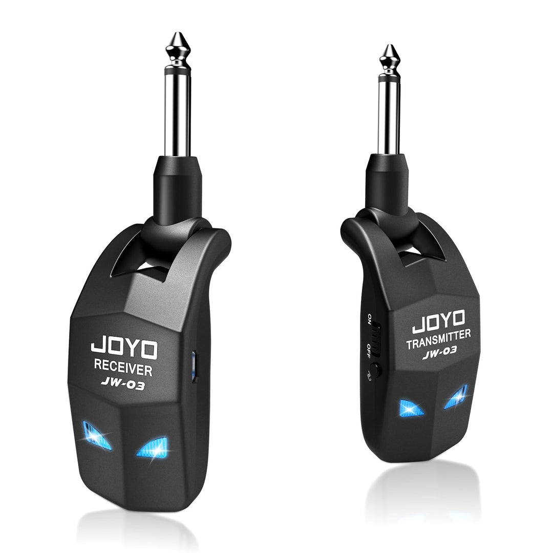 JOYO 2,4 GHz Wireless Guitar System 4 Kanäle Wiederaufladbarer Audio Wireless Transmitter Receiver f