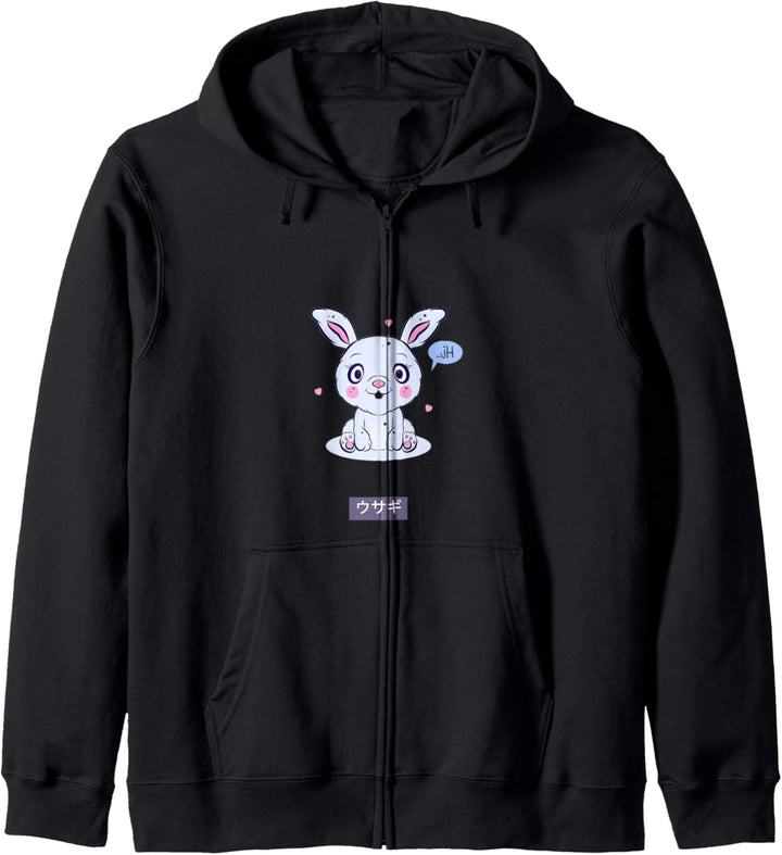 Usagi Cute Bunny Rabbit Design Kapuzenjacke