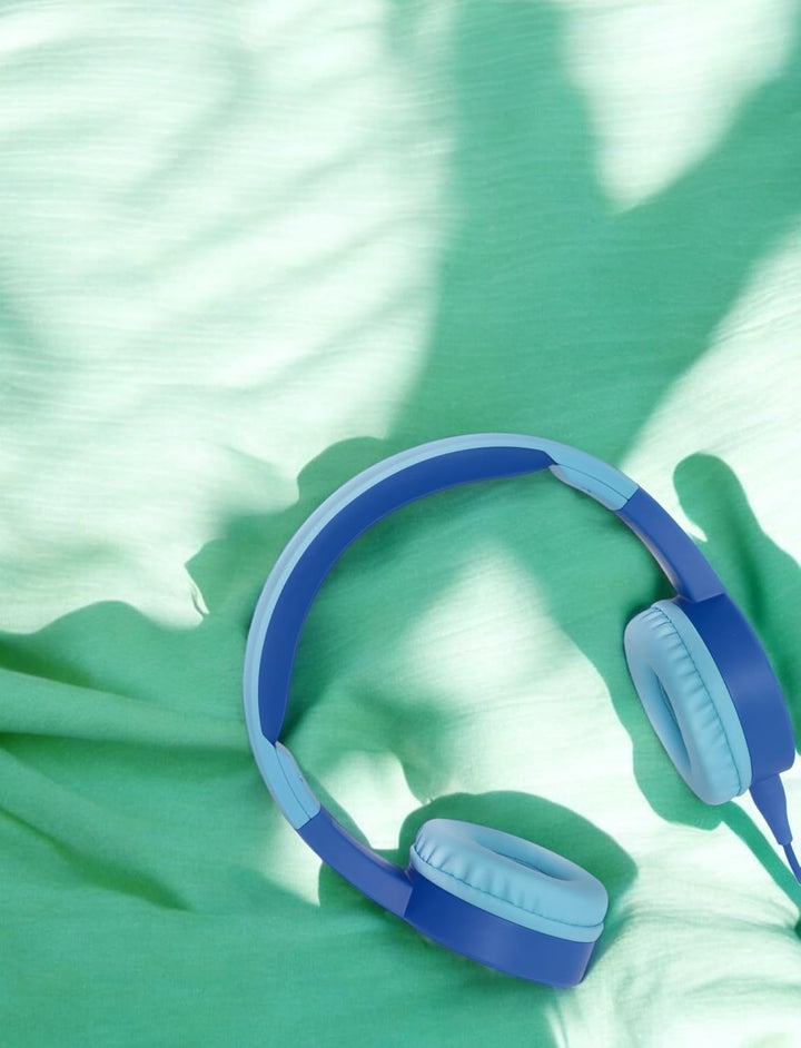 BLAUPUNKT Kids Kopfhörer KKH10 blau, Kinderkopfhörer mit Kabel, 3,5 mm Klinke AUX, Lautstärkebegrenz