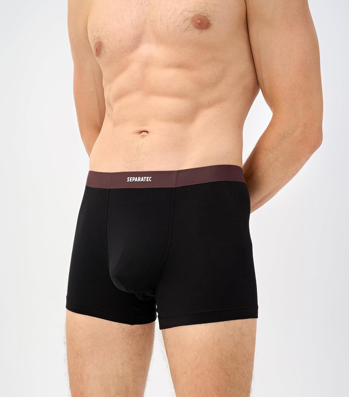 Separatec Herren Boxershorts 4er Pack Doppelbeutel Dual Pouch, Bambus Unterhosen Männer, Stretcken H